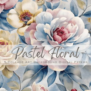 Pastel Floral Background Paper