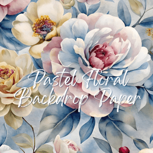 Pastel Floral Backdrop Paper
