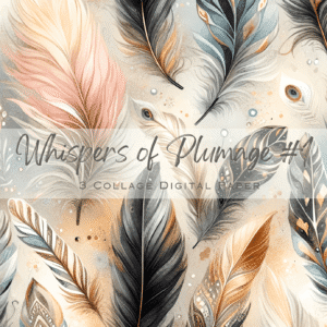Whispers of Plumage Digital Paper #1
