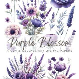 Purple Blossom Digital Paper